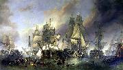 Clarkson Frederick Stanfield The Battle of Trafalgar oil painting